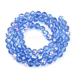 Transparent Electroplate Glass Beads Strands&nbsp;EGLA-N012-001-B11