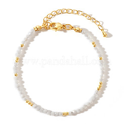 Retro Ethnic Style Round Natural White Aventurine Beaded Bracelets for Women&nbsp;OR1115-2