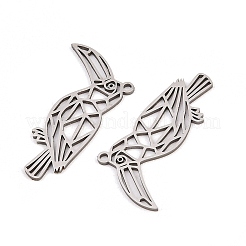 Hollow 201 Stainless Steel Pendants&nbsp;STAS-B135-14P