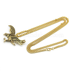 Tibetan Style Alloy Eagle Pendant Twisted Chain Necklaces for Men&nbsp;FS-WGDD367-01