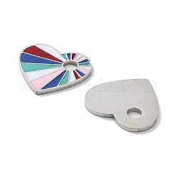 304 Stainless Steel Enamel Pendants&nbsp;STAS-P339-17P-01