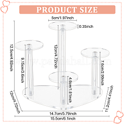 1 Set Round Acrylic Model Toy Display Risers&nbsp;ODIS-FG0001-69