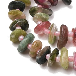 Natural Multicolor Tourmaline Beads Strands&nbsp;G-D110-I02-01