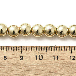 Electroplated Synthetic Magnetic Hematite Beads Strands&nbsp;G-L613-F01-02A