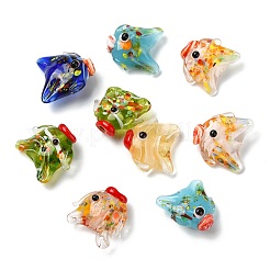 12Pcs 6 Colors Handmade Lampwork Beads&nbsp;LAMP-CJ0002-83
