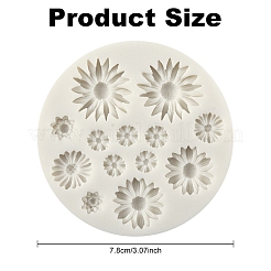 Sunflower Food Grade Silicone Molds&nbsp;DIY-YWC0006-05