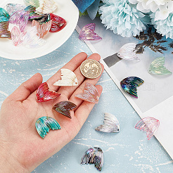 24Pcs 12 Colors Grandient Color Resin Pendants&nbsp;RESI-OC0001-55