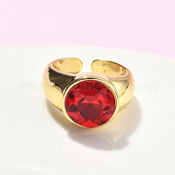 Brass Adjustable Open Cuff Rings&nbsp;RJEW-C131-04G