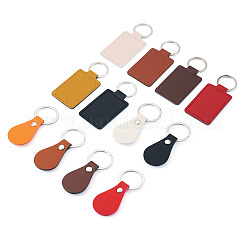 24Pcs 12 Styles Alloy Blanks Keychains&nbsp;AJEW-TA0002-04