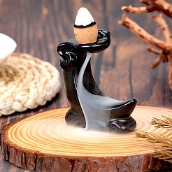 Moon Shape Ceramics Ornaments Backflow Incense Mini Incense Burner Decorative Gifts&nbsp;JX862A
