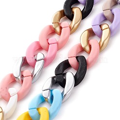 3 Strands 3 Styles Handmade Opaque Twisted Chains&nbsp;AJEW-JB00987