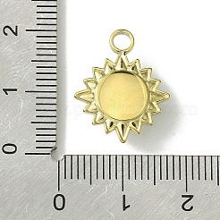 Ion Plating(IP) Real 14K Gold Plated 304 Stainless Steel with Glass Pendant&nbsp;FIND-Z028-33G