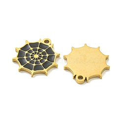 Halloween Theme Ion Plating(IP) 304 Stainless Steel Enamel Pendants&nbsp;STAS-M011-02A