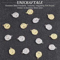 16Pcs 2 Colors 304 Stainless Steel Pendants&nbsp;STAS-UN0038-31