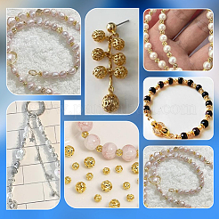 80Pcs 4 Colors Brass Beads&nbsp;KK-PH0011-96
