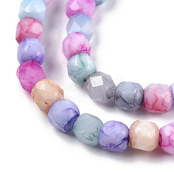 Opaque Baking Paint Glass Beads Strands&nbsp;EGLA-N006-075