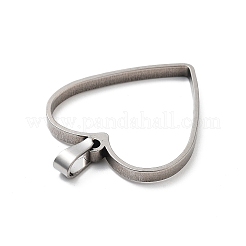 304 Stainless Steel Open Back Bezel Pendants&nbsp;STAS-Z091-05P-09