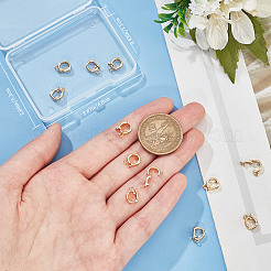 14Pcs Brass Fold Over Clasps&nbsp;KK-CN0002-23