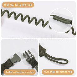 Nylon Outdoor Tactical Spring Lanyard&nbsp;AJEW-WH0752-319B