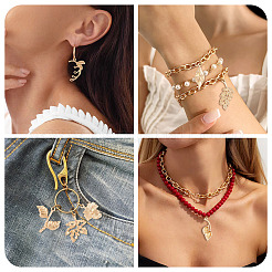 Leaf Theme DIY Jewelry Making Findings Kits&nbsp;DIY-TA0015-57