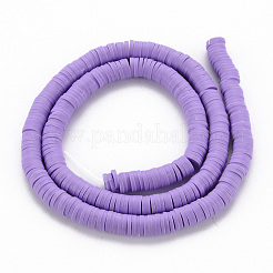 Handmade Polymer Clay Bead Strands&nbsp;CLAY-T002-6mm-57