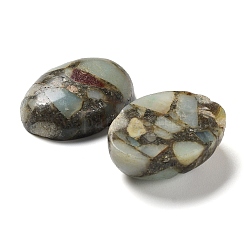 Synthetic Amazonite Cabochons&nbsp;G-L502-18x25mm-09A