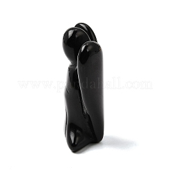 Natural Obsidian Angel Figurine&nbsp;DJEW-N006-01A-18