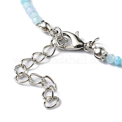 Bling Glass Beaded Necklace for Women&nbsp;NJEW-PH01492-01