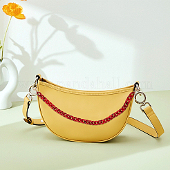 2Pcs 2 Colors Resin Imitation Gemstone Curb Chain Bag Straps&nbsp;FIND-WR0008-61