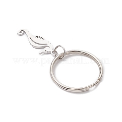 Ocean Theme 304 Stainless Steel Keychains&nbsp;KEYC-JKC01213-09