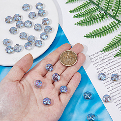 50Pcs Eletroplate Glass Beads&nbsp;GLAA-HS0001-09C