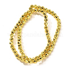 Electroplated Synthetic Non-magnetic Hematite Beads Strands&nbsp;G-L613-C01-02