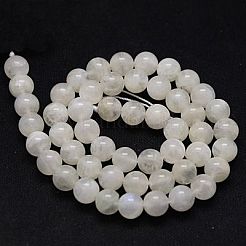 Natural Rainbow Moonstone Beads Strands&nbsp;G-G468-8mm-02