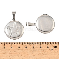 316 Stainless Steel Locket Pendants&nbsp;STAS-K321-17P