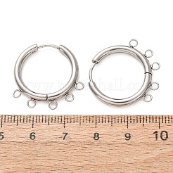 304 Stainless Steel Hoop Earring Findings&nbsp;STAS-D183-02C-P