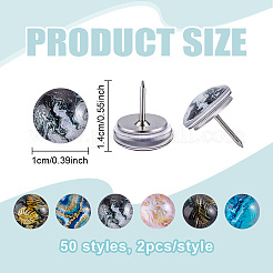 100Pcs Iron Drawing Pins&nbsp;AJEW-PH01704