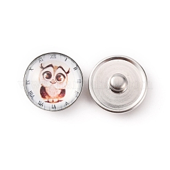 Brass Jewelry Snap Buttons&nbsp;BUTT-WH0028-01Q