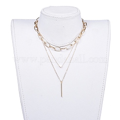 Double Layered & Chain Necklaces Sets&nbsp;NJEW-JN02780-02