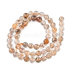 Natural Herkimer Diamond Beads Strands&nbsp;G-Z115-C03-6mm