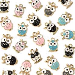 24Pcs 8 Styles Alloy Enamel Pendants&nbsp;ENAM-FS0003-48