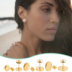 DIY Blank Dome Stud Earring Making Kit&nbsp;DIY-UN0005-16