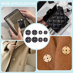 24 Pairs 4 Styles Zinc Alloy Snap Buttons&nbsp;FIND-FG0004-96EB
