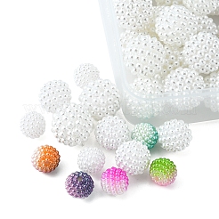 100Pcs 4 Style Imitation Pearl Acrylic Beads&nbsp;OACR-FS0001-23