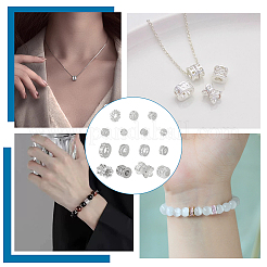 15Pcs 15 Styles Brass Cubic Zirconia Beads&nbsp;KK-PH0013-22