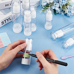 8Pcs 8 Style Plastic Portable Refillable Airless Pump Bottles&nbsp;AJEW-PH0011-42