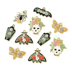 30Pcs 6 Styles Halloween Theme Rack Plating Alloy Enamel Pendants&nbsp;FIND-CJ0002-59