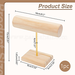 Wood T Bar Bracelet Display Stands&nbsp;AJEW-WH0534-19B
