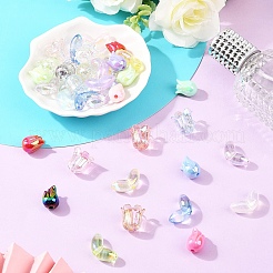 UV Plating Acrylic Beads&nbsp;OACR-YW0004-35