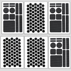 8Pcs 2 Styles PEVA Rubber Anti-Slip Hexagonal Phone Grip Tape Stickers for Phones&nbsp;AJEW-SP0002-64C-02