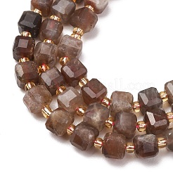 Natural Black Moonstone Beads Strands&nbsp;GG-CBAC972-A07-01